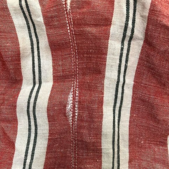 Urban Outfitters striped‎ linen mini dress with buttons woman’s size M - Picture 8 of 11